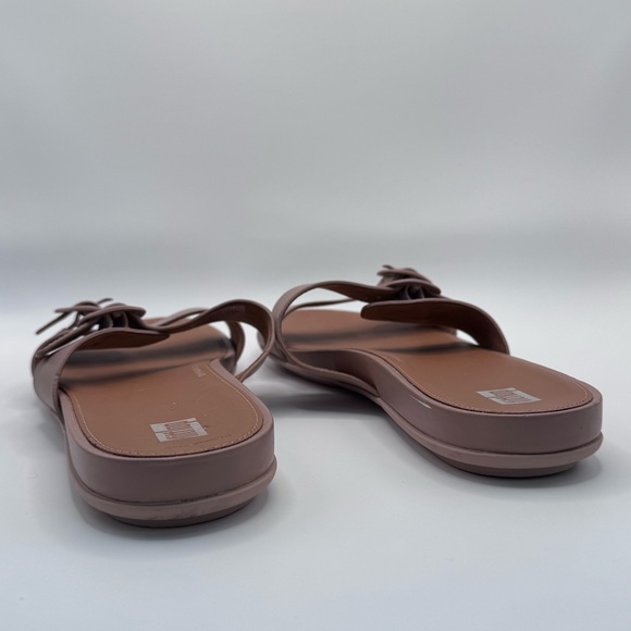 Fitflop Gracie Slide Leather Sandals in Dusty Pink Sz 10 great condition - Picture 6 of 8